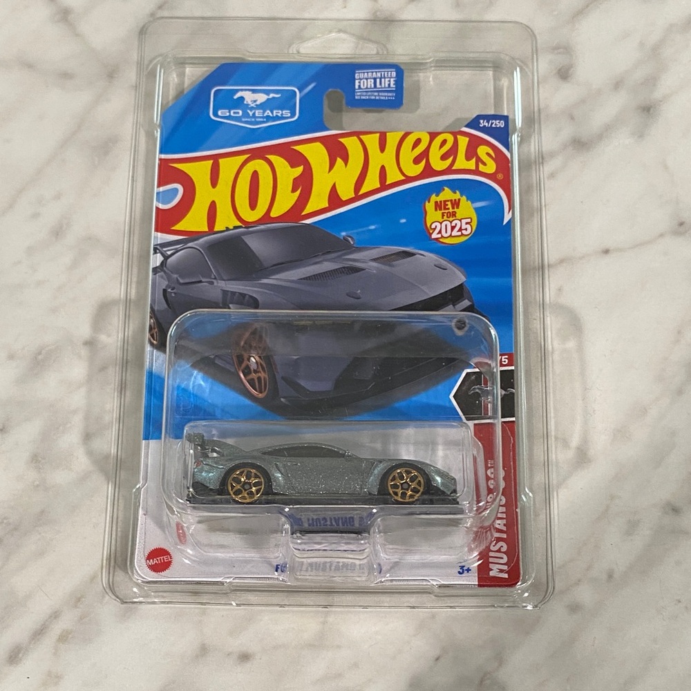 Hot Wheels Gray Mustang Toy Car